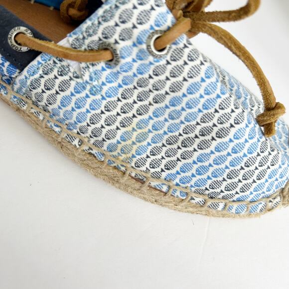 Sperry Top-Sider Katama Fish Espadrilles Boat Shoes Size 7.5 Flats Slip On - Picture 6 of 10
